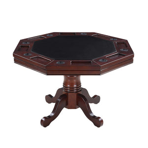 Hathaway Kingston 48 Poker Table Open in Walnut