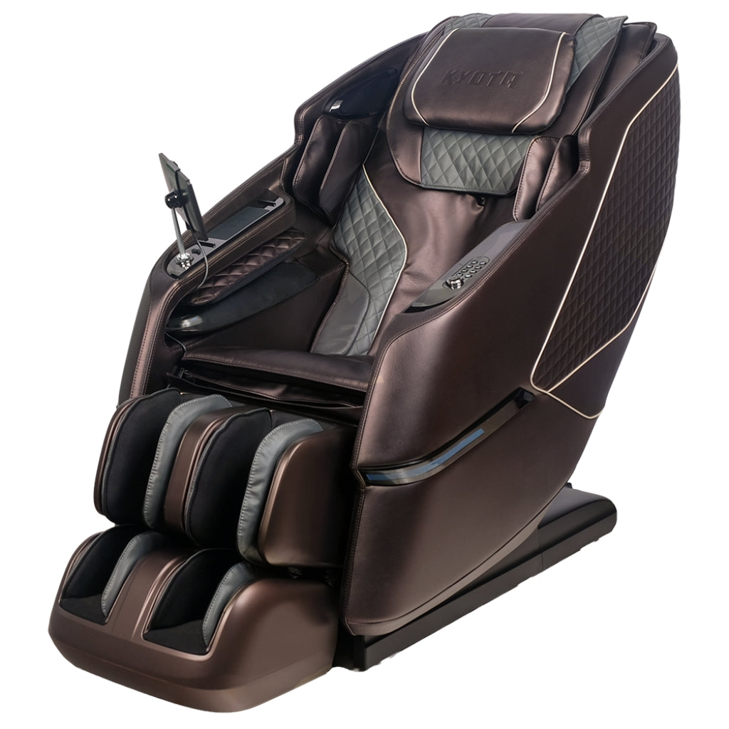 Kyota Kizuna M688 Massage Chair in Brown/Gray - Game Room Spot