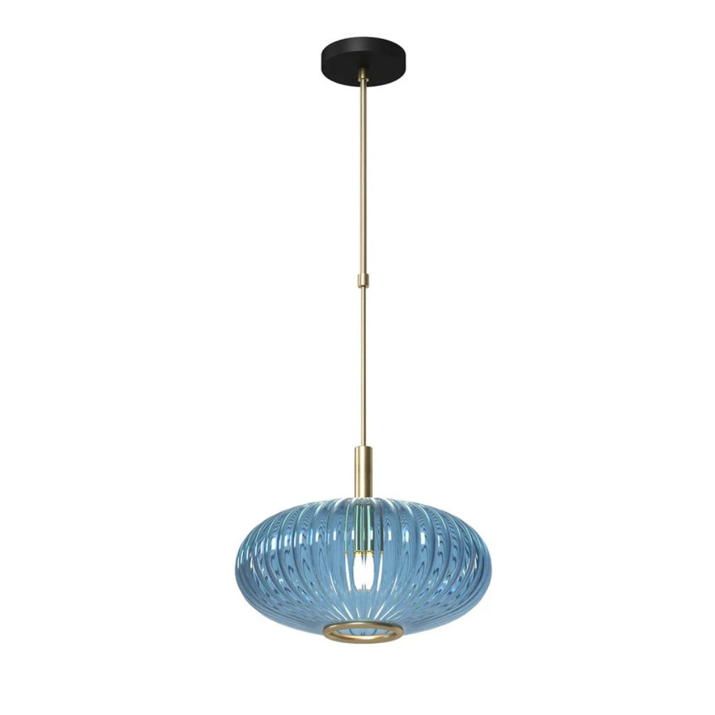 RAM Game Room Prohibition 12" Billiard Light Brass/Blue - Game Room Spot