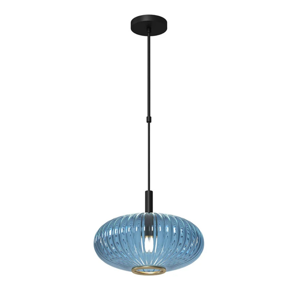 RAM Game Room Prohibition 12" Billiard Light Matte Black/Blue - Game Room Spot