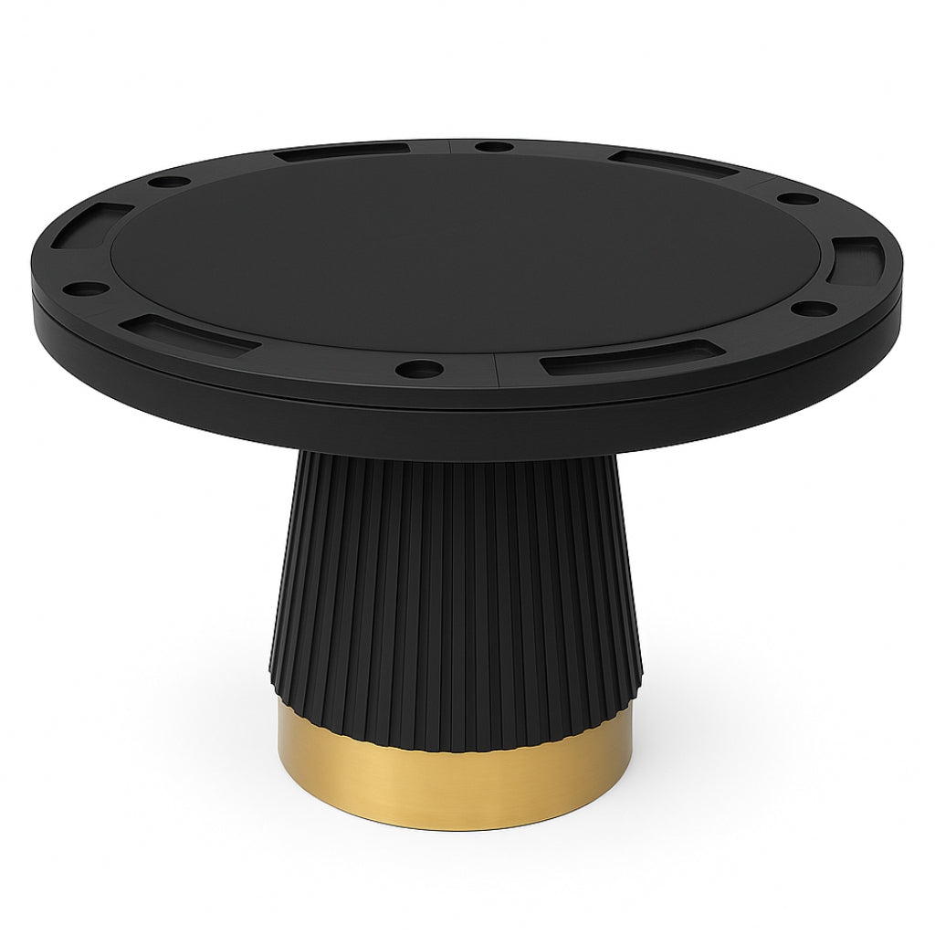 RAM Game Room Prohibition 48" 2 in 1 Poker Table in Black - Game Room Spot