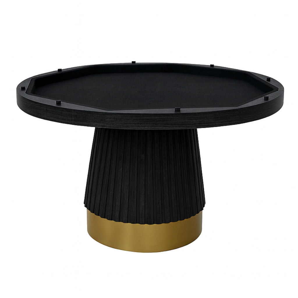 RAM Game Room Prohibition 48" 2 in 1 Poker Table in Black with Storage - Game Room Spot