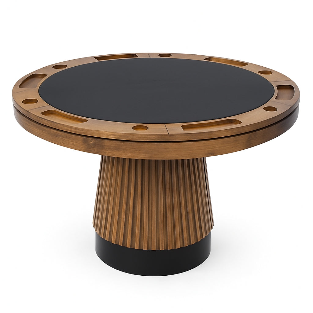 RAM Game Room Prohibition 48" 2 in 1 Poker Table in Walnut - Game Room Spot