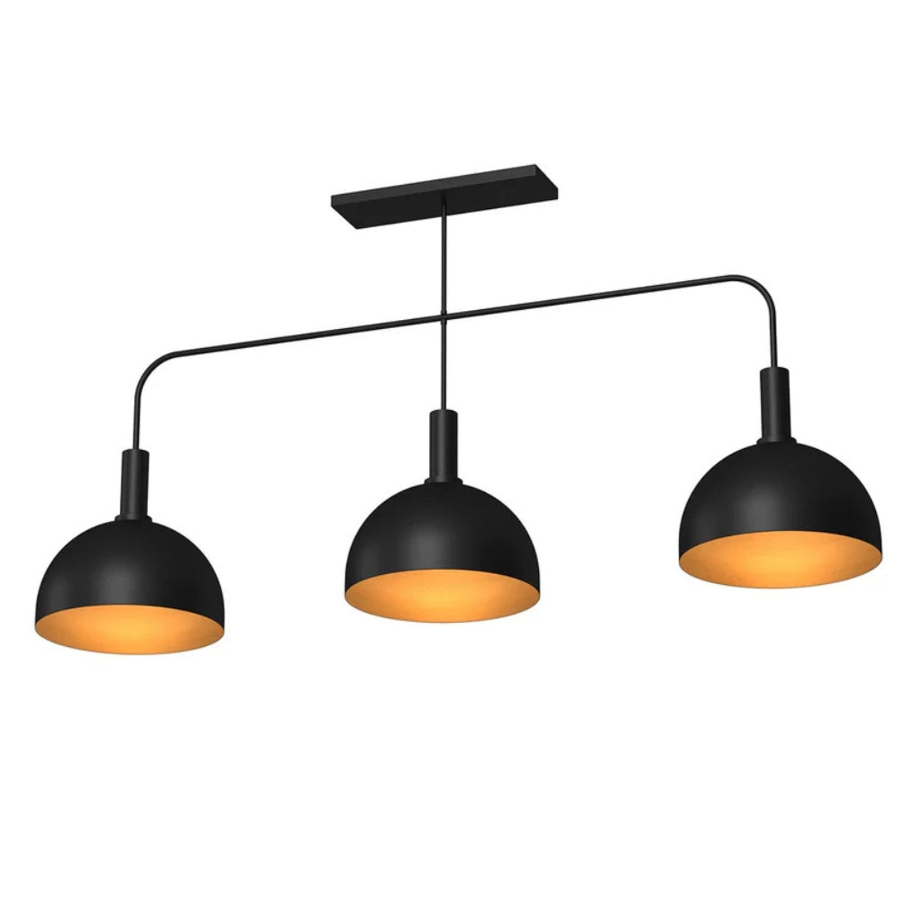 RAM Game Room Prohibition 56" 3 Metal Shade Billiard Light