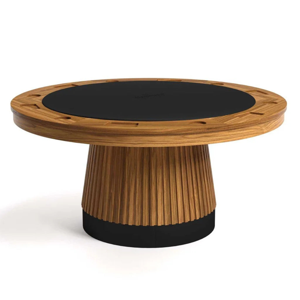 RAM Game Room Prohibition 60" Poker Table in Matte Walnut - Game Room Spot