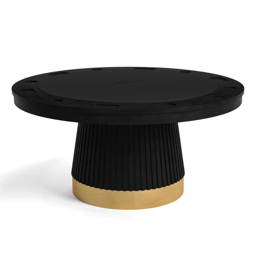 RAM Game Room Prohibition 60" Poker Table in Matte Black - Game Room Spot