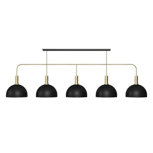 RAM Game Room Prohibition 80" 5 Metal Shade Billiard Light - Game Room Spot