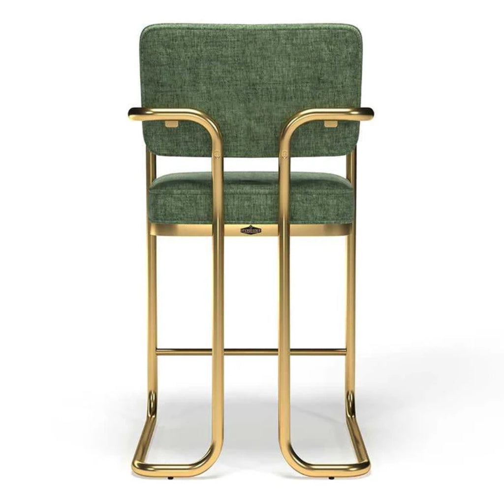 RAM Game Room Prohibition Barstool Vintage Green Back - Game Room Spot
