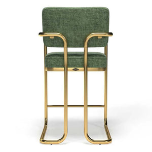 RAM Game Room Prohibition Barstool Vintage Green Back - Game Room Spot