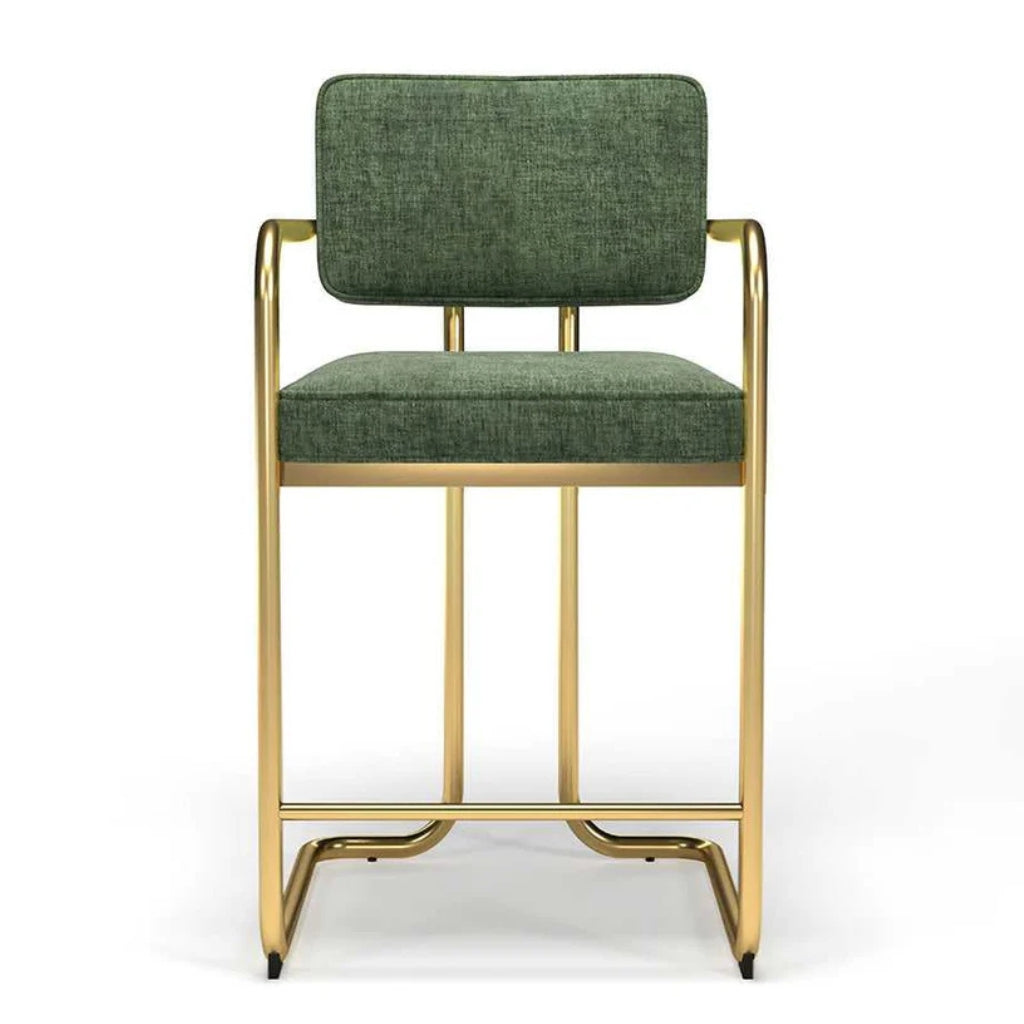 RAM Game Room Prohibition Barstool Vintage Green Front - Game Room Spot