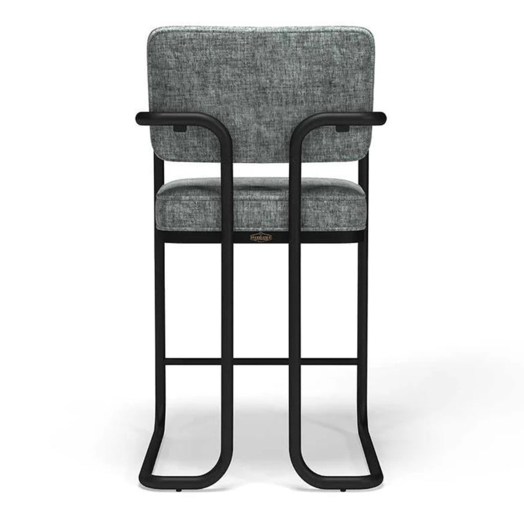 RAM Game Room Prohibition Barstool Vintage Gray Back - Game Room Spot