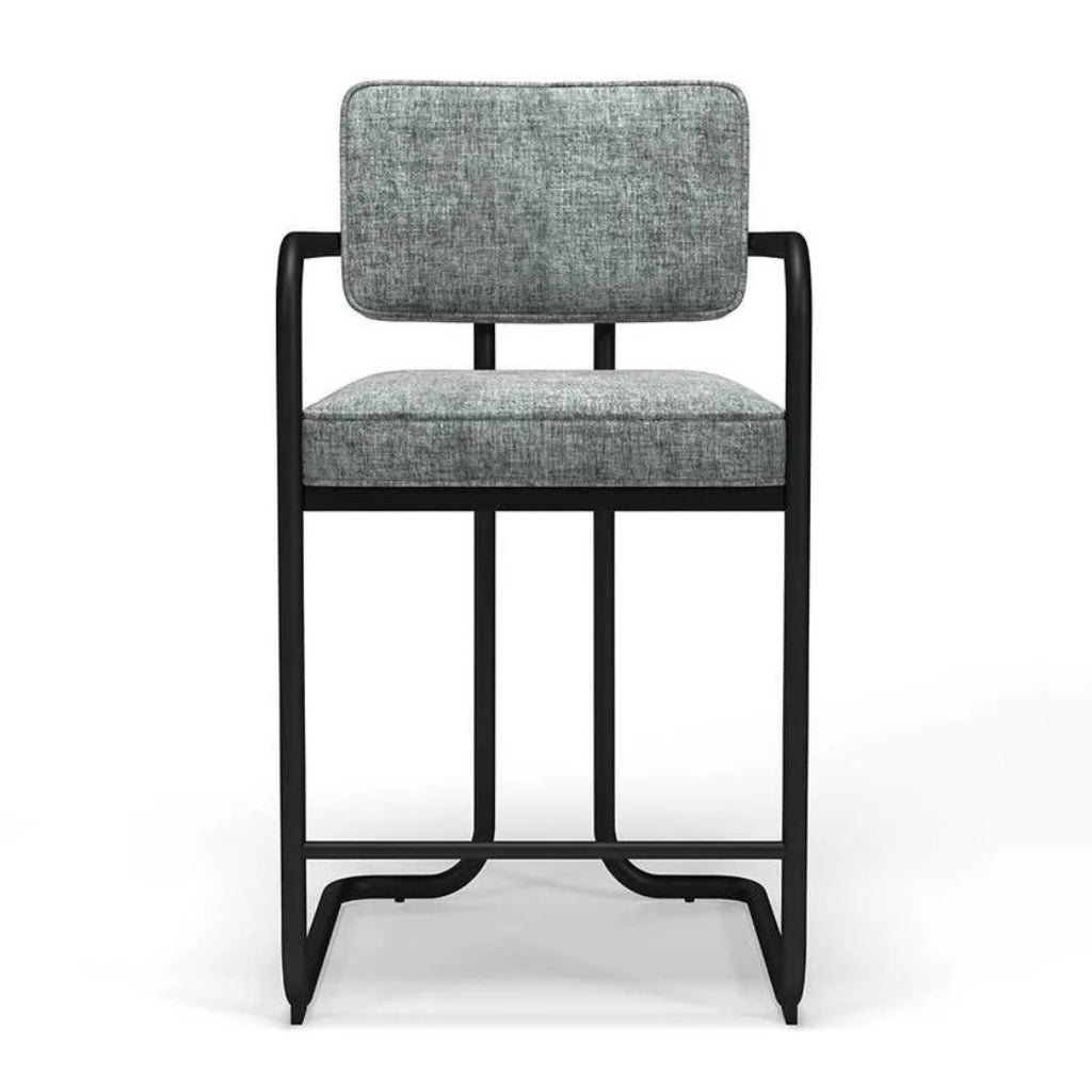RAM Game Room Prohibition Barstool Vintage Gray Front - Game Room Spot