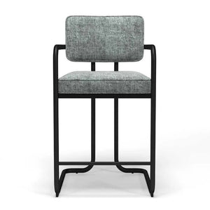 RAM Game Room Prohibition Barstool Vintage Gray Front - Game Room Spot