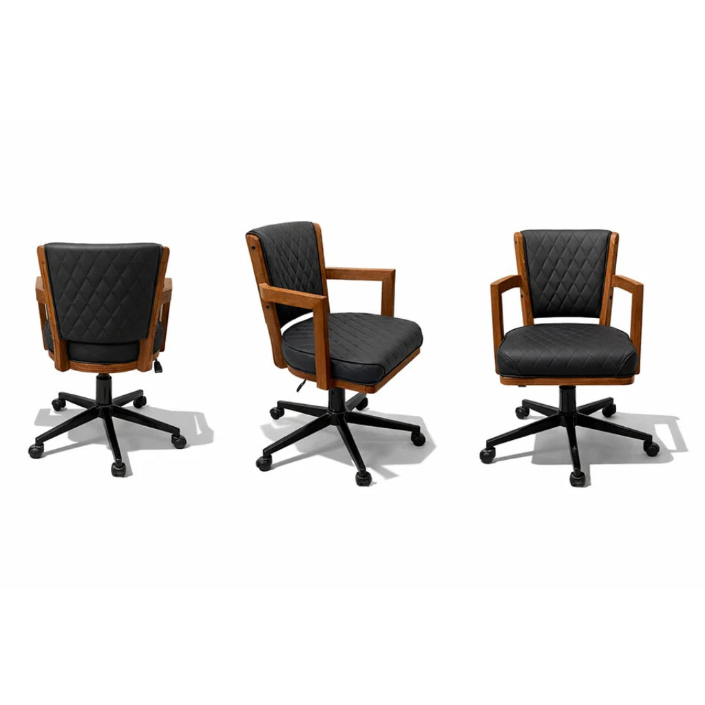 RAM Game Room Prohibition Swivel Game Chair Matte Walnut 3 Sides - Game Room Spot