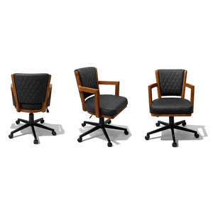 RAM Game Room Prohibition Swivel Game Chair Matte Walnut 3 Sides - Game Room Spot