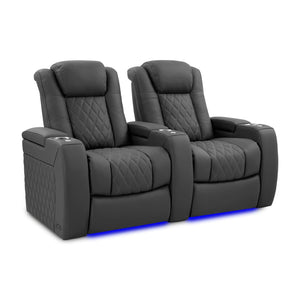 Valencia Tuscany Luxury Home Theater Seating in Graphite 