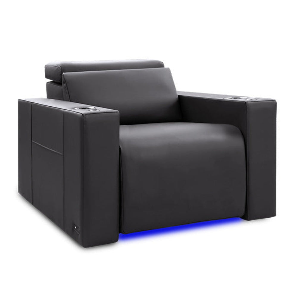 Valencia Barcelona Ultimate Luxury Edition Home Theater Seating Graphite - Game Room Spot
