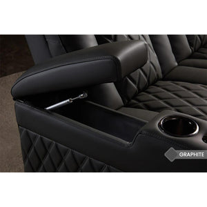 Valencia Tuscany Luxury Console Edition Home Theater Seating Arm Storage - Game Room Spot