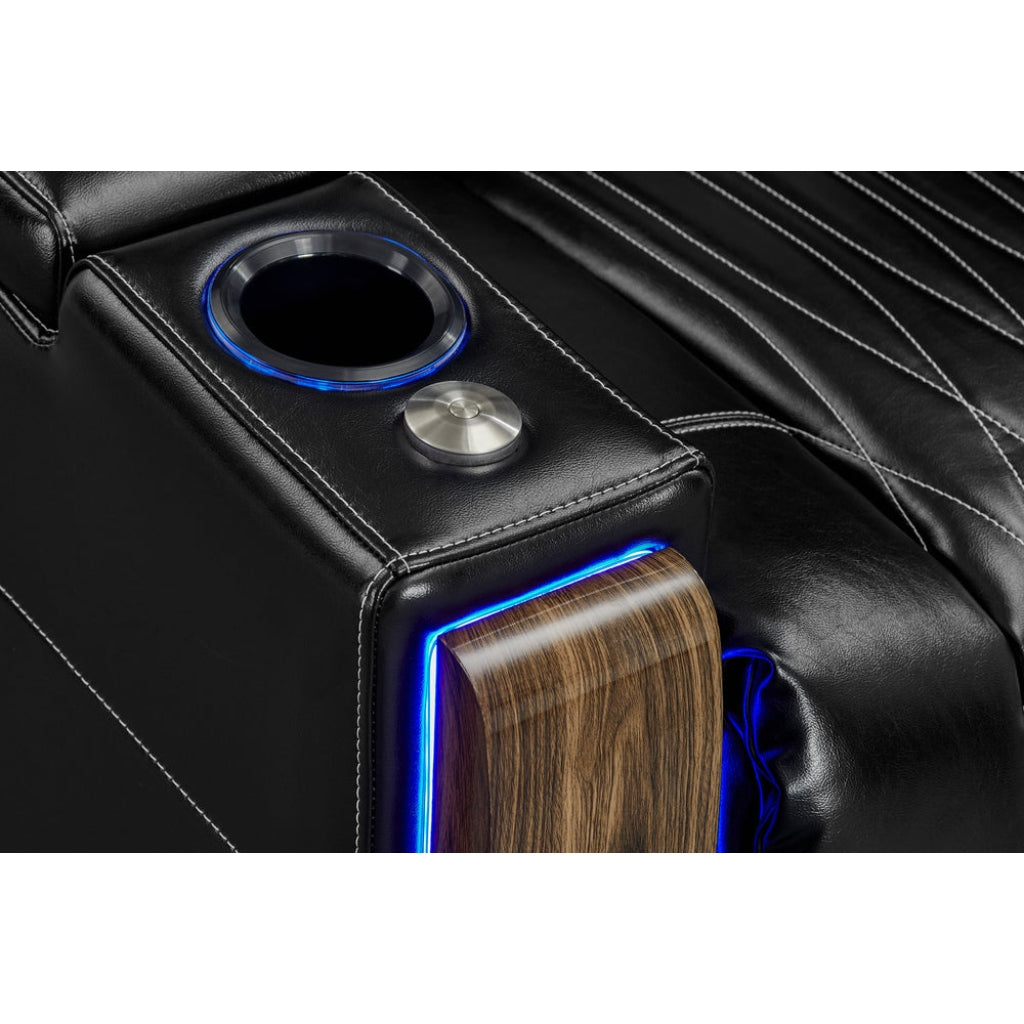 Valencia Tuscany Executive Heat & Massage Home Theater Seating Cup Holder - Game Room Spot