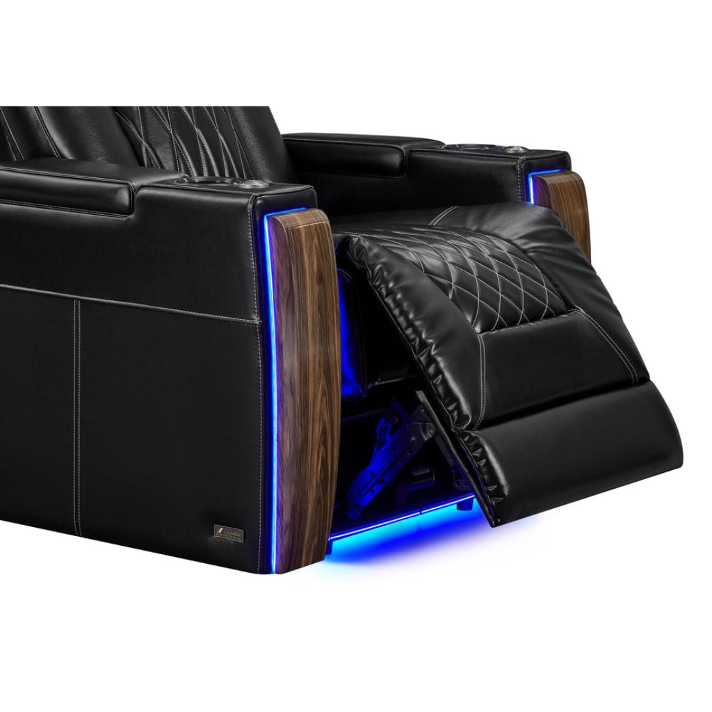 Valencia Tuscany Executive Heat & Massage Home Theater Seating Footrest - Game Room Spot