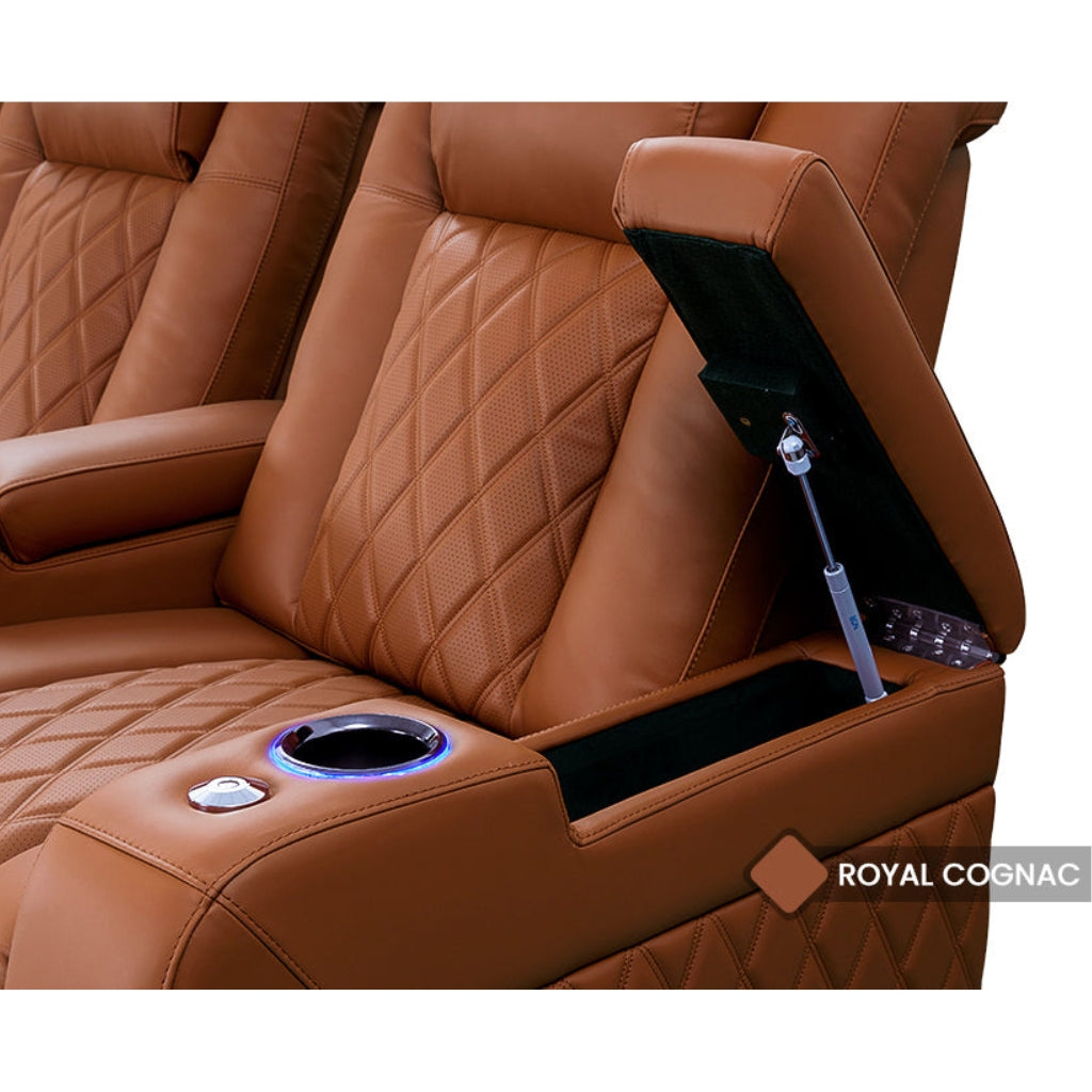 Valencia Tuscany Ultimate Edition Home Theater Seating Armstorage - Game Room Spot