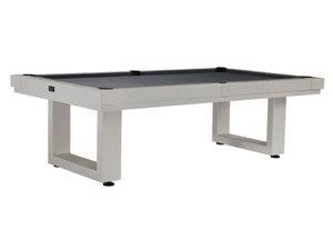 American Heritage Billiards Lanai Oyster Grey Outdoor Pool Table's Corner View