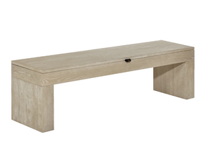 American Heritage Dining Storage Bench in Natural Ash