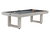 American Heritage Billiards Lanai Oyster Grey Outdoor Pool Table with Cue and Balls