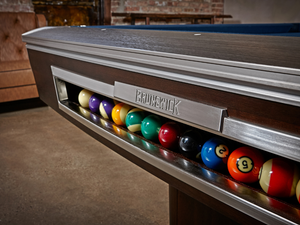 Brunswick Billiards Gold Crown VI Tournament Pool Table's Ball Storage