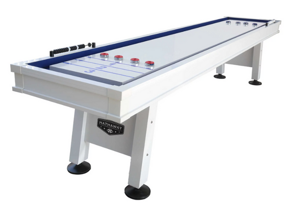 Hathaway Crestline 12 Foot Outdoor Shuffleboard Table - Game Room Spot