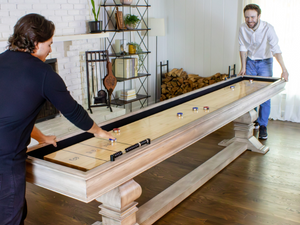 Hathaway Montecito 12 Foot Shuffleboard Table on Display