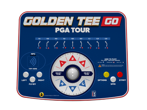 Incredible Technologies Golden Tee PGA Tour Go's Top View