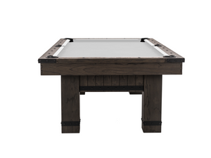 Plank & Hide Morse 8 Foot Pool Table's Front View