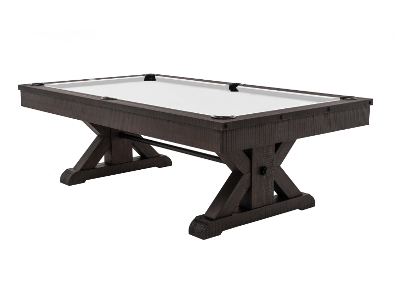 Plank & Hide Otis 8 Foot Pool Table in Smokehouse Fir
