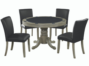 RAM Game Room 48" Game Table Set with 4 Game/Dining Chairs