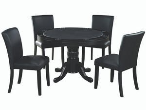 RAM Game Room 48" Game Table Set with 4 Game/Dining Chairs