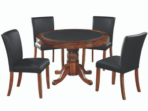 RAM Game Room 48" Game Table Set with 4 Game/Dining Chairs