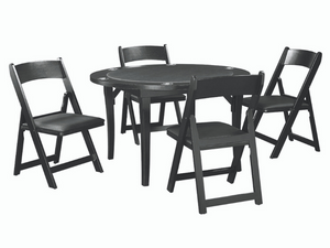 RAM Game Room 48" Folding Game Table Set with 4 Chairs