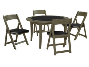 RAM Game Room 48" Folding Game Table Set with 4 Chairs