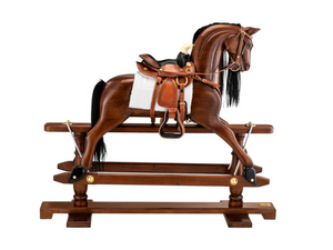 Authentic Models Rocking Horse with Western Saddle