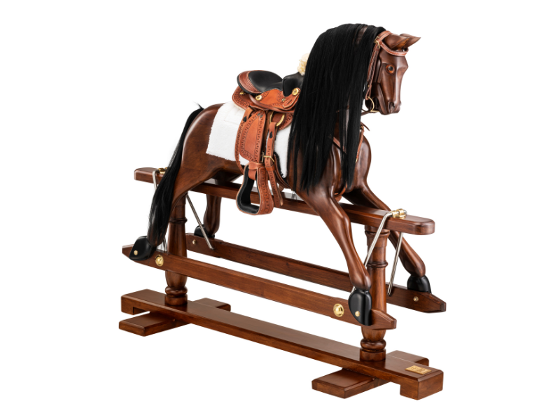 Authentic Models Rocking Horse with Western Saddle Game Room Spot