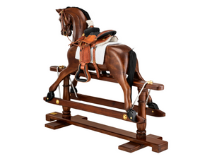 Authentic Models Rocking Horse with Western Saddle