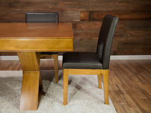 BBO Poker Tables Rustic Walnut Helmsley Chairs