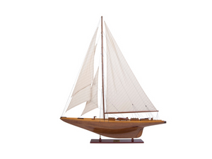 Authentic Models Shamrock Yacht Wood Model Boat