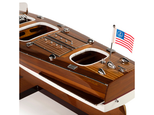 Authentic Models Triple Cockpit Wood Model Boat