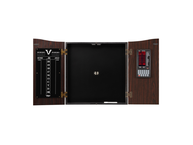 Viper Vault Deluxe Dartboard Cabinet with Pro Score