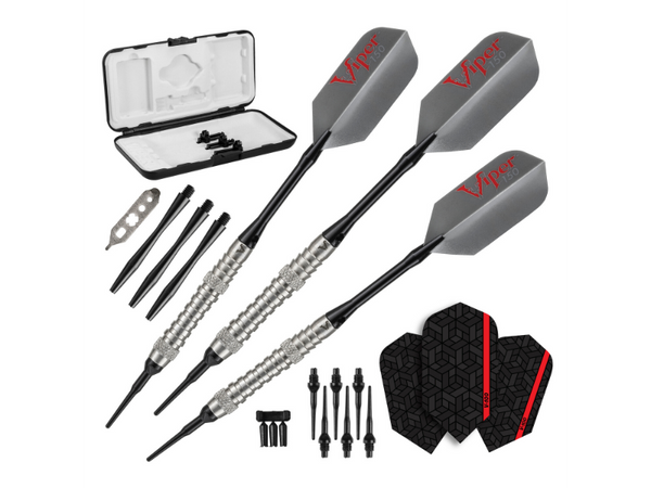 Viper V-Factor 90% Tungsten Soft Tip Darts Grooved Barrel - Game