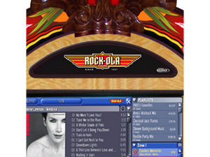 Rock-Ola Bubbler Peacock Digital Music Center Jukebox QB6E-PB