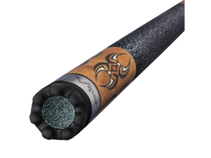 Viper Sinister Black and White Wrap with Brown Stain Billiard/Pool Cue Stick