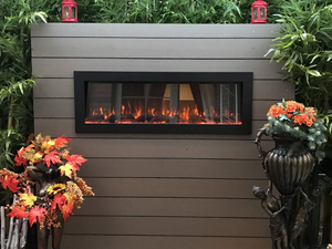 Touchstone Sideline 50" Outdoor Recessed/Wall Mounted Electric Fireplace (No Heat)